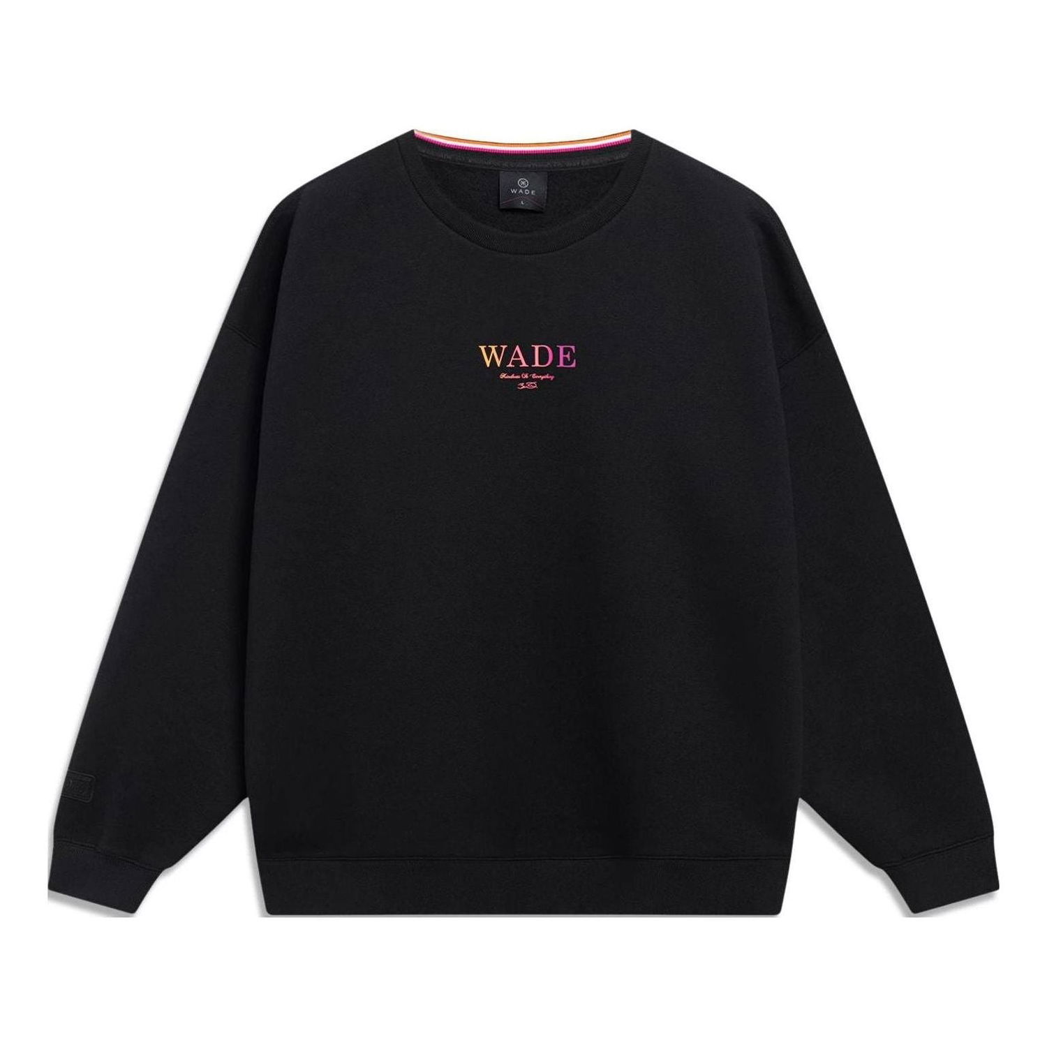 Mikina Li-Ning Way Of Wade Logo Sweatshirt Čierna | AWDT143-7, 0
