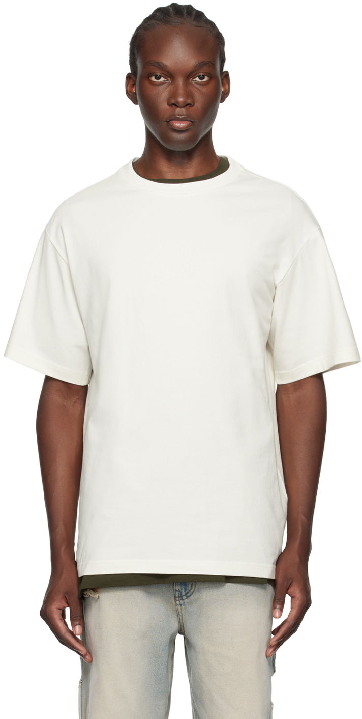 Tričko We11done We11done Pearl Bear T-Shirt Biela | WD-TT2-24-780-U-IV, 0