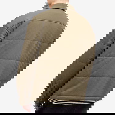 Prešívaná bunda Neighborhood Padded Overshirt Zelené | 242TSNH-SHM08-OLV, 3