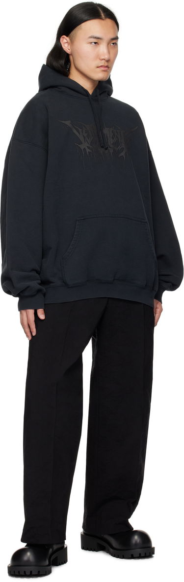 Mikina VETEMENTS Vetements Drip Metal Oversized Hoodie Čierna | UA66HD730B, 3