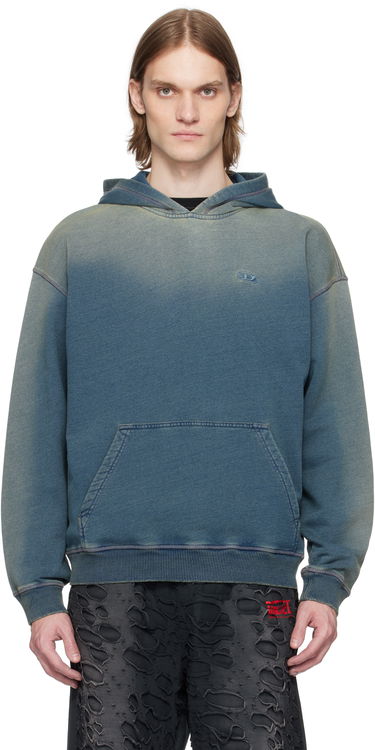 Mikina Diesel S-Boxt-Hood-R6 Hoodie Modrá | A16189-0GIAT-01, 0