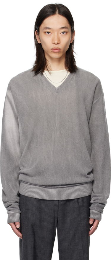 Sveter OUR LEGACY Our Legacy Parallel V-Neck Sweater Šedá | M4253PGS, 0
