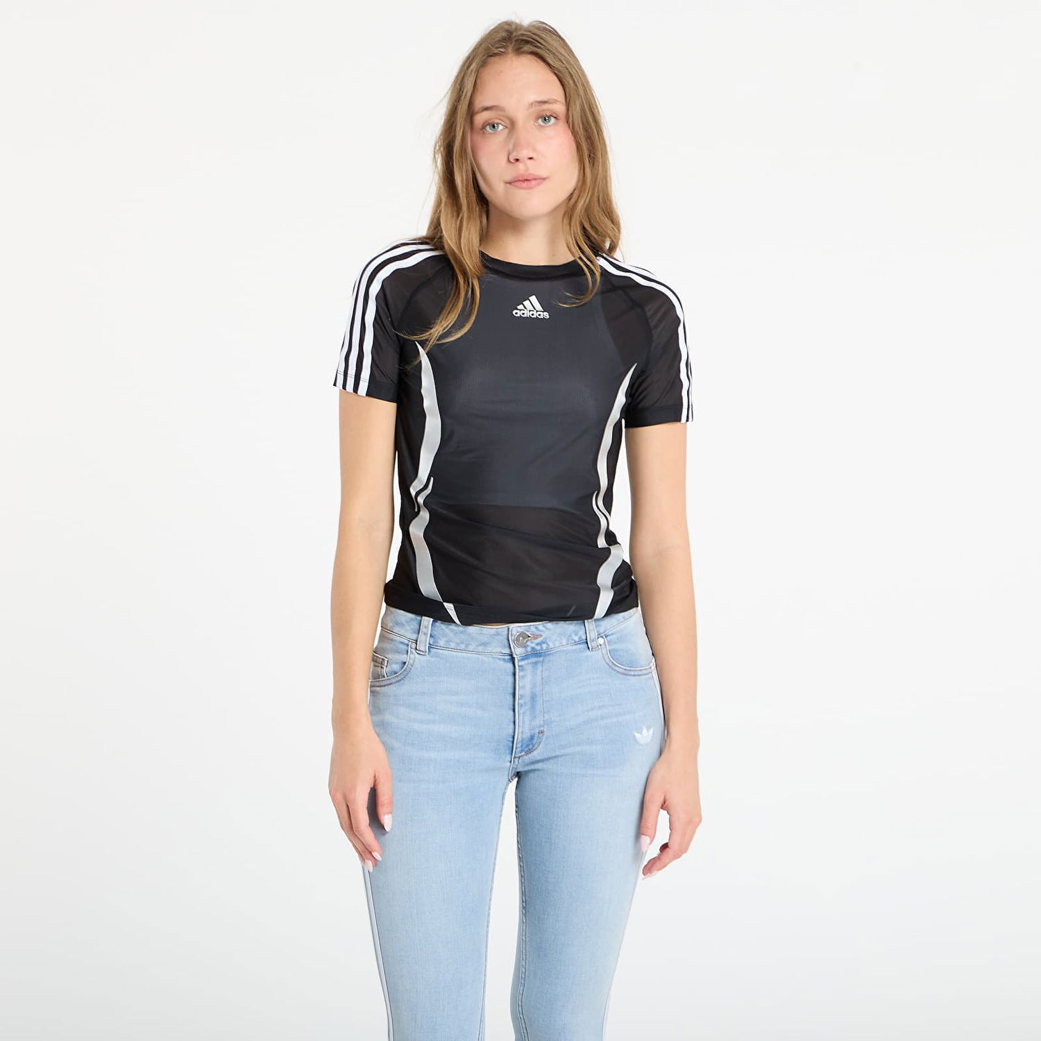 Tričko adidas Originals Adilenium Season 4 Teamgeist Tight Sheer Jersey T-Shirt Čierna | KE9795, 0