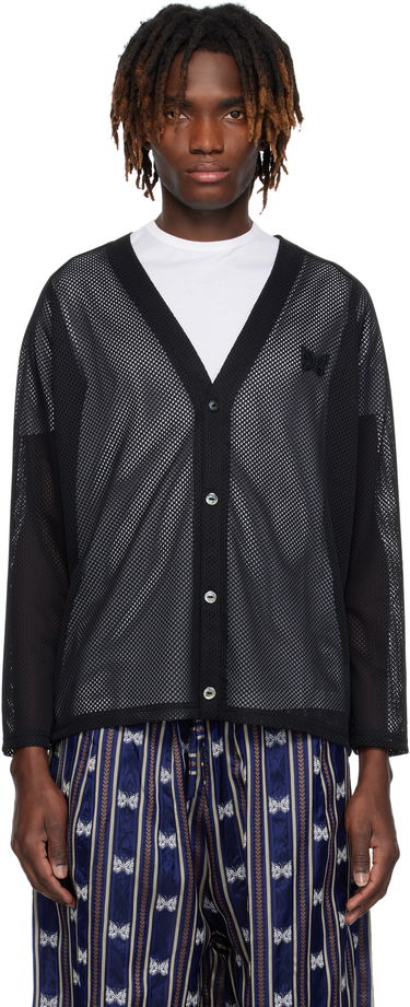 Sveter Needles NEEDLES Mesh Cardigan Čierna | QV344, 0