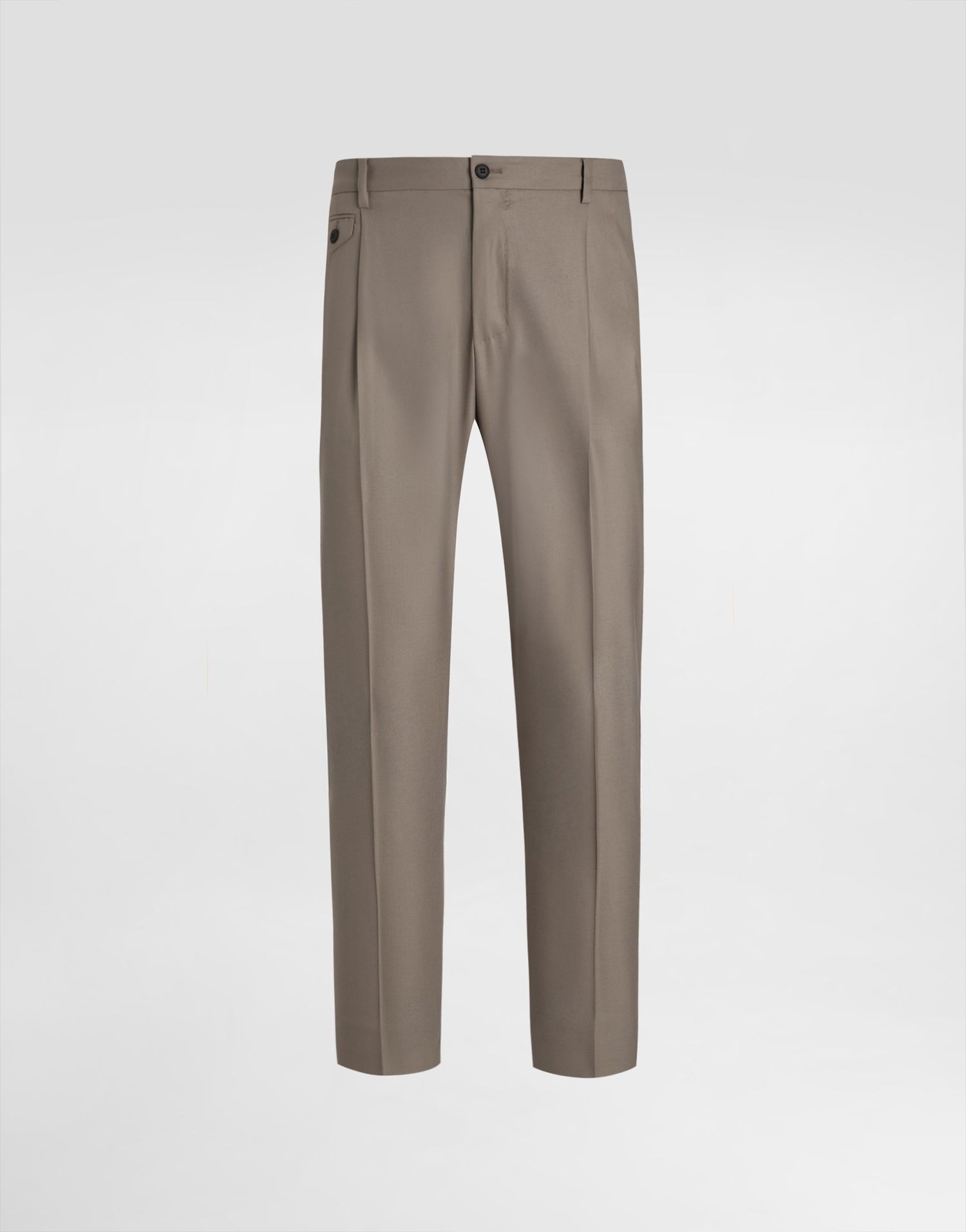 Nohavice Dolce & Gabbana Dolce & Gabbana Double-fold Wool Canvas Trousers Béžová | GV4EETFURK8M3725, 0