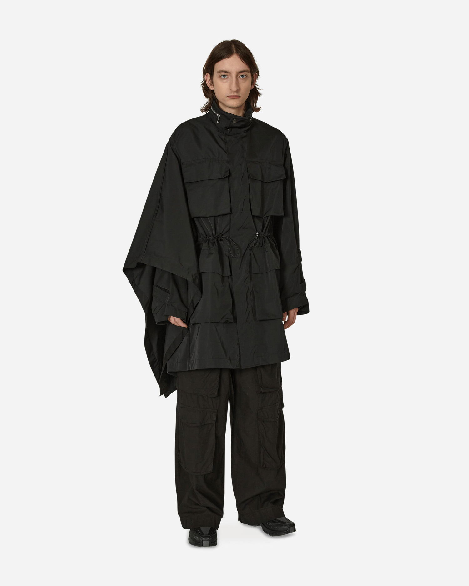 Parka Dries Van Noten Nylon Parka Jacket Čierna | 231-020518-6347 900, 0