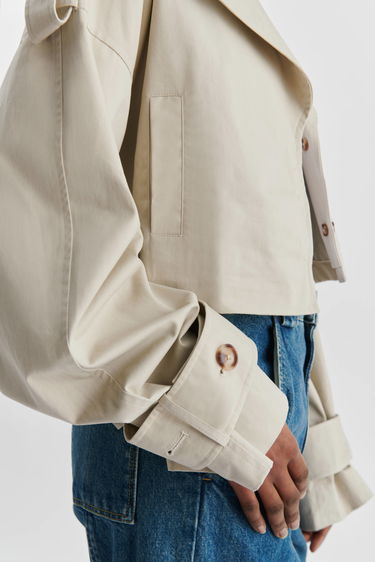 Kabáty AXEL ARIGATO Gaia Cropped Trench Coat Béžová | A2130001, 6