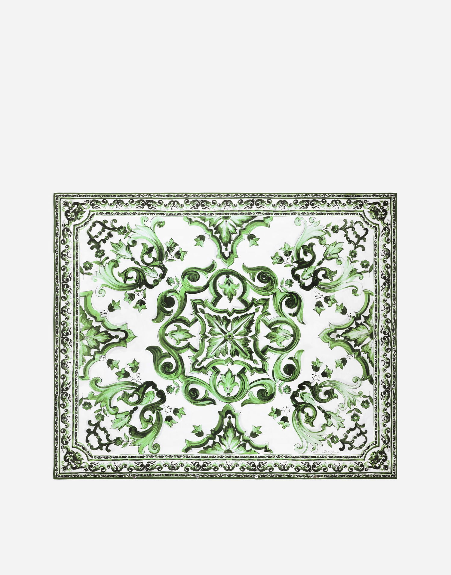 Home decor Dolce & Gabbana Dolce & Gabbana Cotton Sateen Duvet Cover Zelené | TCE049TCAKFUV011, 0