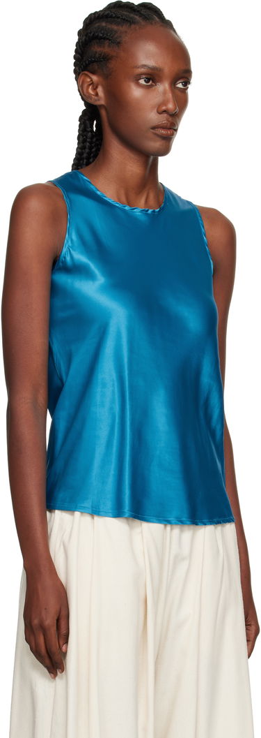 Tielko Baserange Baserange Dydine Satin Tank Top Modrá | TSDYT-EV-AU25, 1