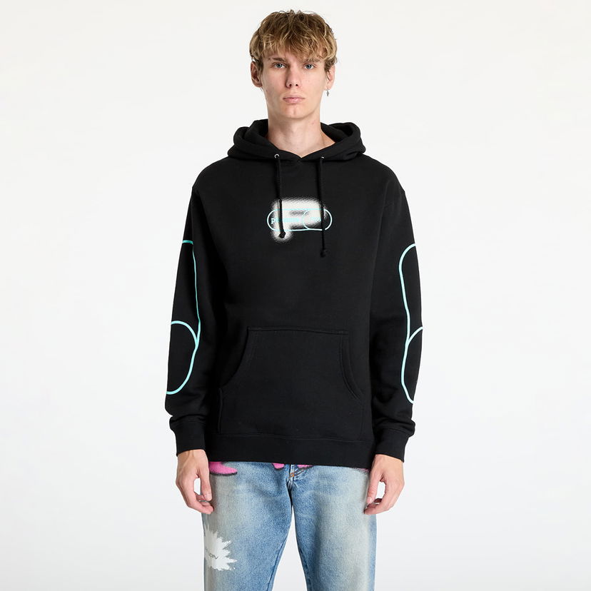 Mikina Pleasures Pixel P Hoodie Black Čierna | P24F100 BLACK