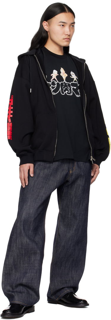 Mikina Mastermind WORLD Mastermind World Geino Zip Hoodie Čierna | MJ24C13-SW110-692, 3