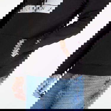 Mikina Tommy Hilfiger Tommy Jeans Regular Flag Spray Hoodie Black Čierna | DM0DM17911 BDS, 1