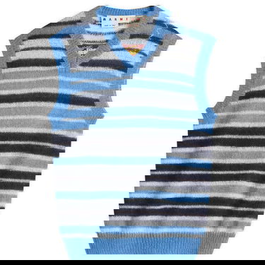 Sveter Marni Marni Stripe Mohair Vest Modrá | CVMG0136Q0-UFU178-STB26, 1