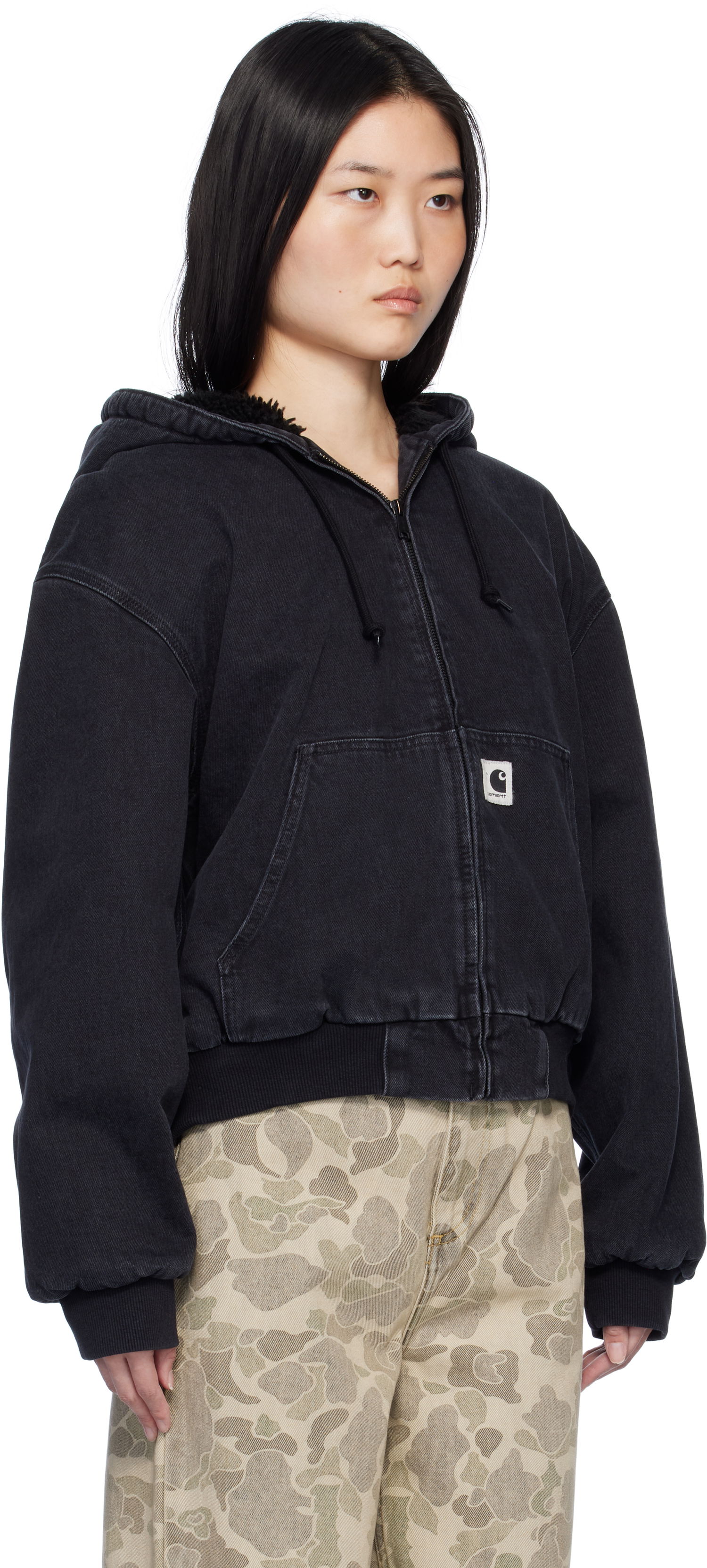 Mikina Carhartt WIP Active Denim Jacket Čierna | I032240 8906, 1