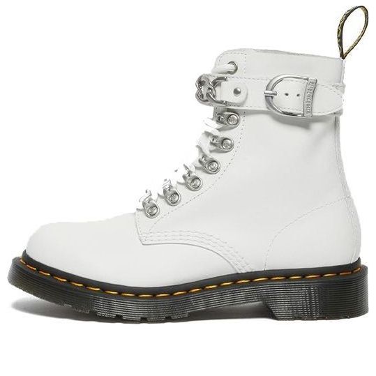Tenisky a topánky Dr. Martens 1460 Pascal Chain Leather Boots Biela | 27266100