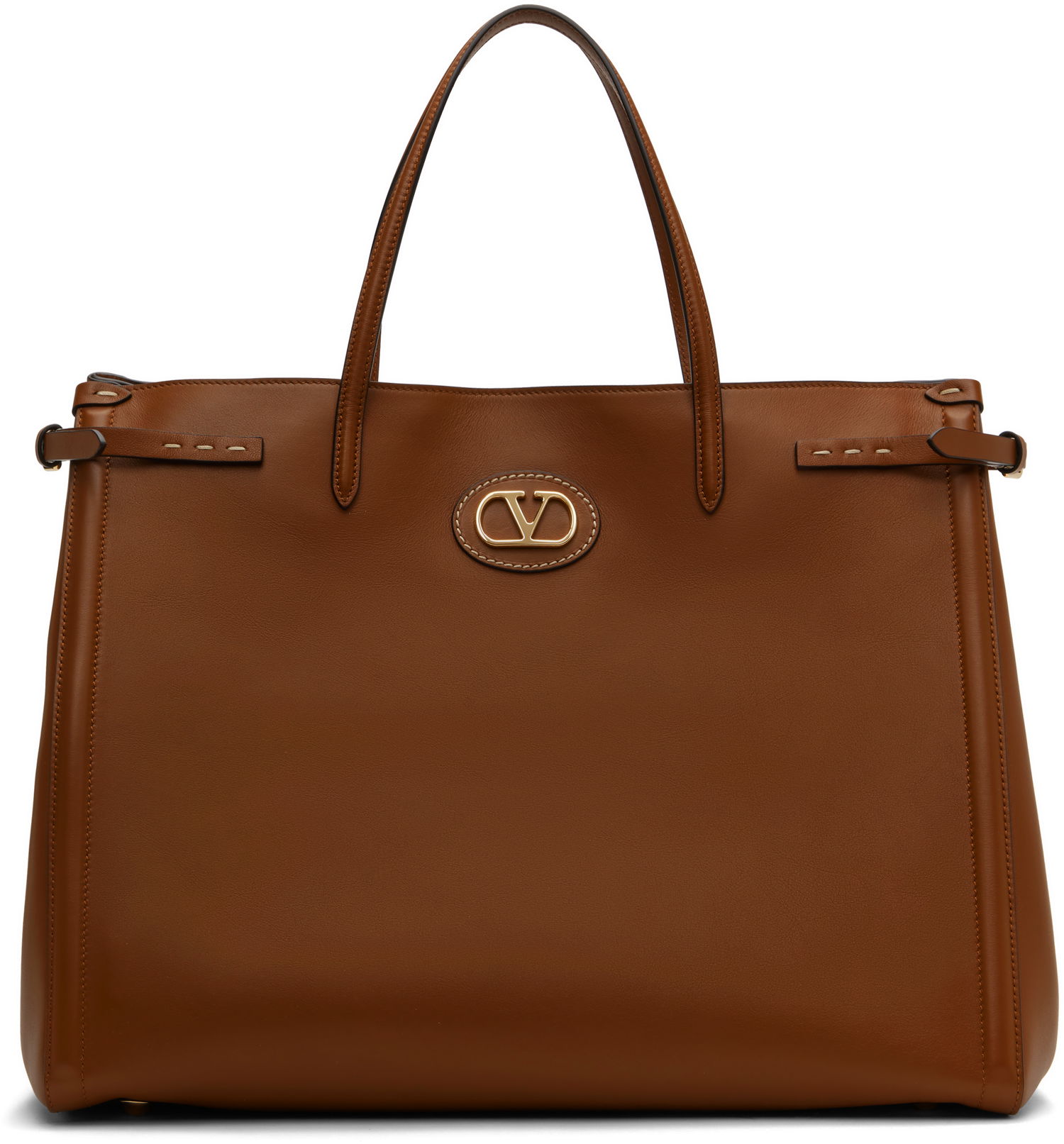 Tote bag Valentino Valentino Garavani Antibes Medium Calfskin Tote Hnedá | 6W2B0R18CVC, 0
