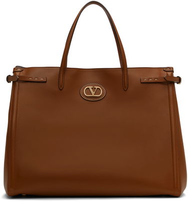 Tote bag Valentino Valentino Garavani Antibes Medium Calfskin Tote Hnedá | 6W2B0R18CVC, 0