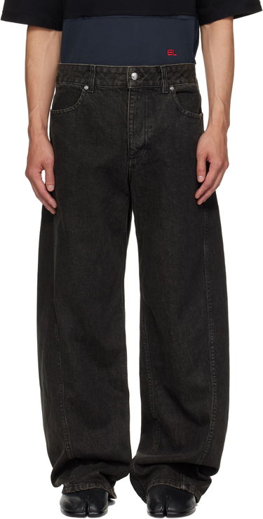 Džínsy Eckhaus Latta Eckhaus Latta Bend Jeans Čierna | 1225-EL-PF25-S, 0