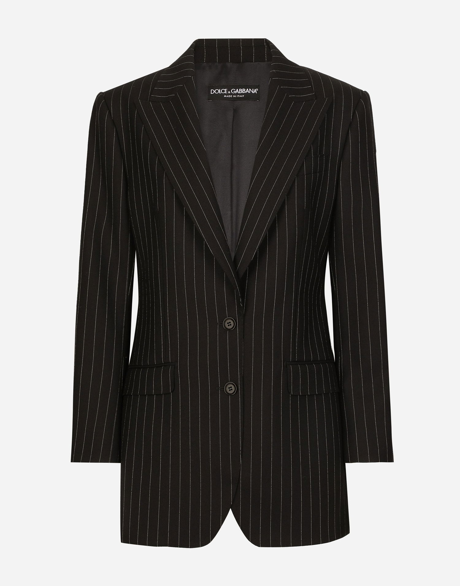 Bunda Dolce & Gabbana Single-breasted Pinstripe Wool Jacket Rôznofarebný | F290XTFR21XS8052, 0