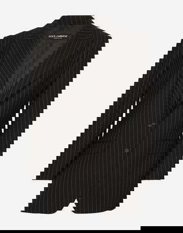 Bunda Dolce & Gabbana Single-breasted Pinstripe Wool Jacket Rôznofarebný | F290XTFR21XS8052, 0