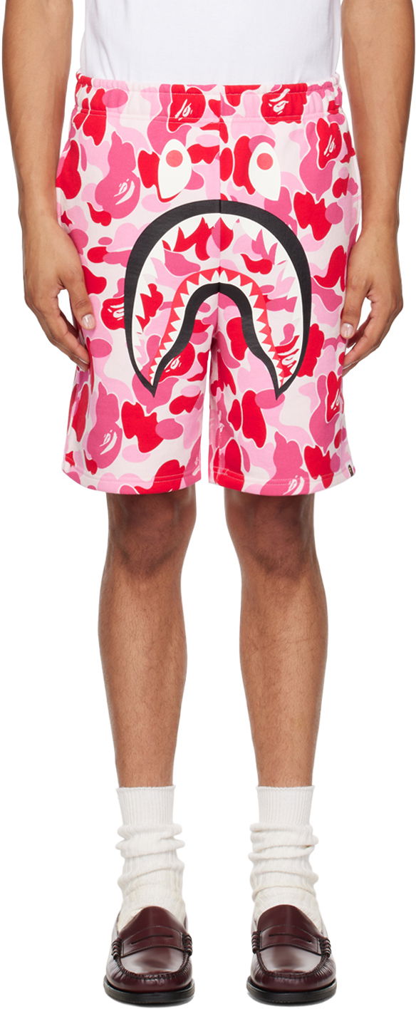 Šortky BAPE BAPE Pink ABC Camo Shark Shorts Ružová | 001SPK301001M