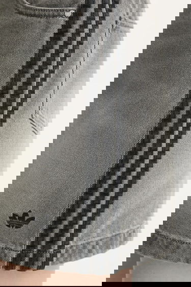 Sukňa adidas Performance Adicolor 3-Stripes Denim Mini Skirt Šedá | JW2657, 3