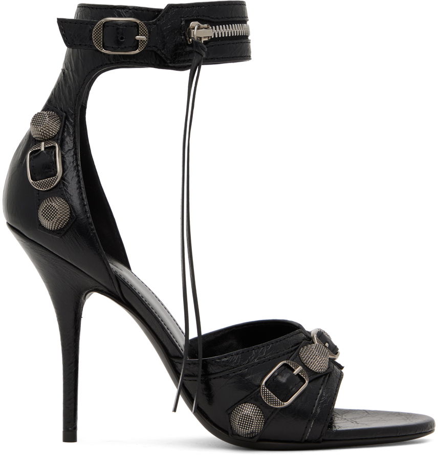 Cagole Heeled Sandals "Black"