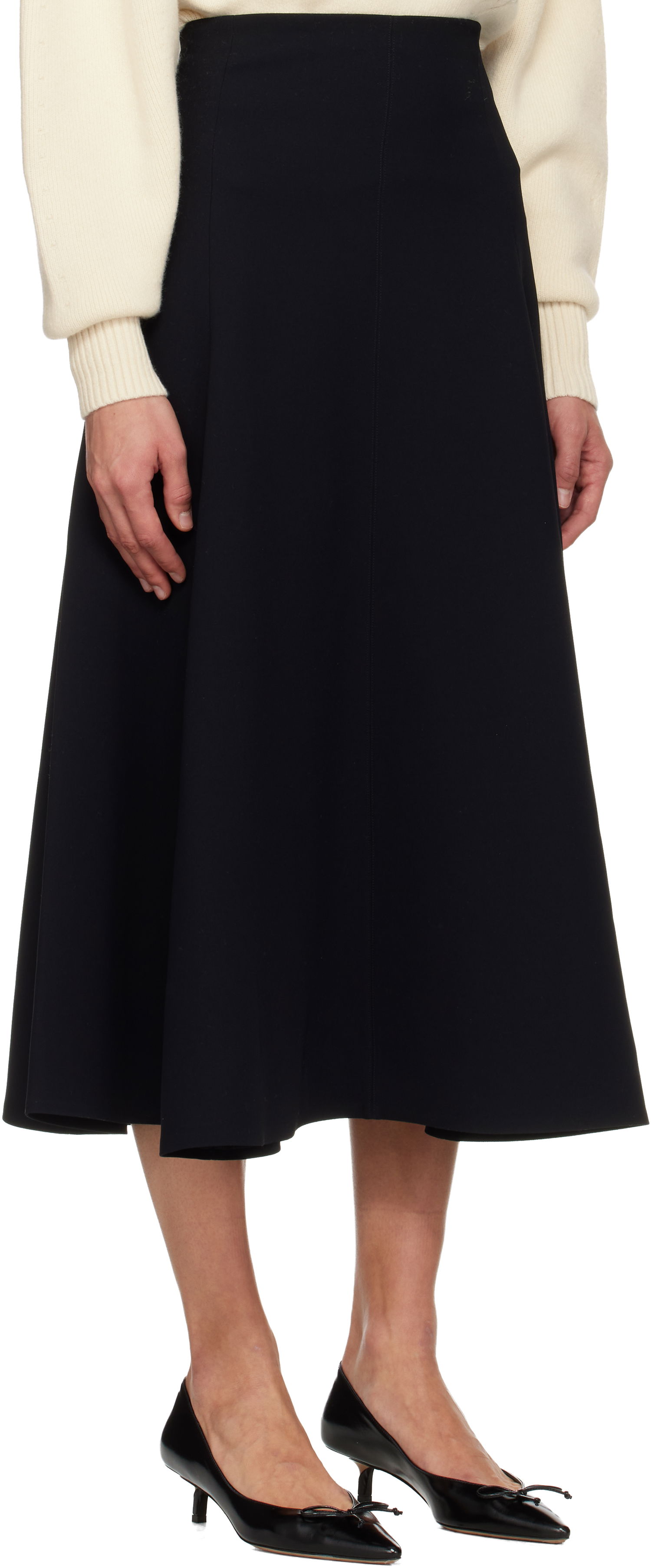 Sukňa Jacquemus 'The Triangle' Flared Midi Skirt Čierna | 25HSKW00635AW00632, 1