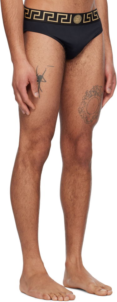 Plavky Versace Versace Greca Border Swim Briefs Čierna | ABU01025_1A11119, 4
