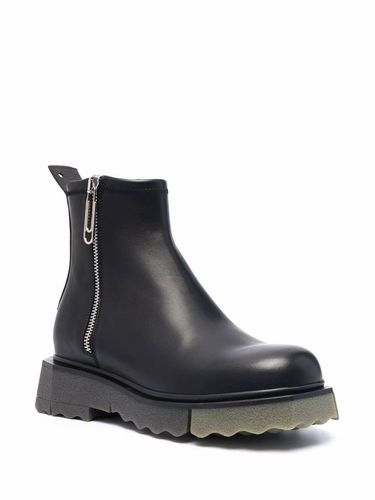 Tenisky a topánky Off-White Off-White Leather Ankle Boots Čierna | OMID004F21LEA0011056, 1