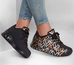 Tenisky a topánky Skechers Uno Čierna | 155523-BKGD, 1