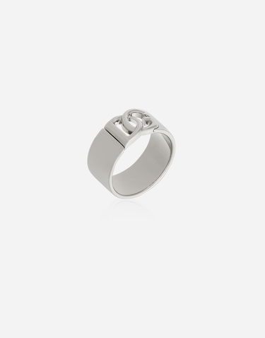 Prsteň Dolce & Gabbana Silver Cut-Out Logo Ring Metalická | WRQ5P1W111187655, 2