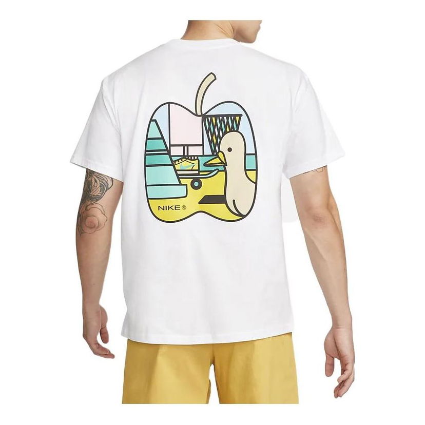 Tričko Nike SB SB Skate Cartoon Print T-Shirt Biela | DR7762-100