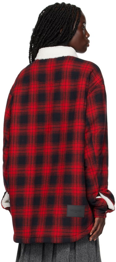 Košeľa We11done We11done Check Sherpa Collar Jacket Červená | WD-SH3-22-141-U-RD, 2