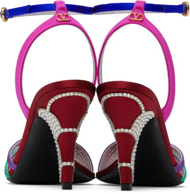 Doplnky Valentino Valentino Garavani Ladycrush Satin Heeled Sandals Rôznofarebný | 6W2S0LD3CXN, 1