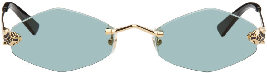 Slnečné okuliare Cartier Oval Sunglasses Tyrkysová | CT0433S, 0