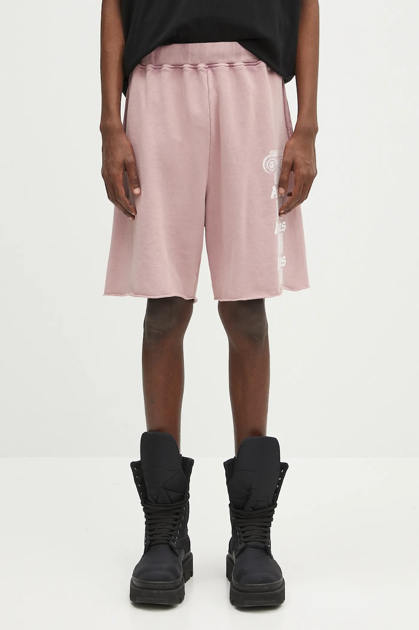 Šortky Aries Aries Aged Ancient Column Sweatshorts Ružová | AR3003403, 0