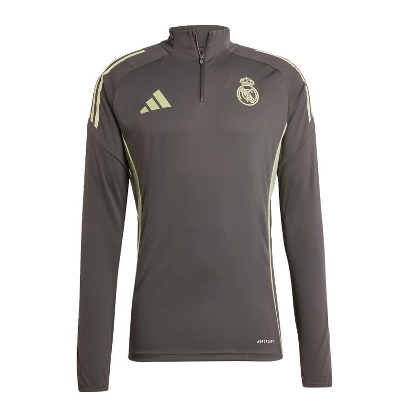 Mikina adidas Originals Real Madrid Quarter Zip Long Sleeve Training Top Šedá | JP4051