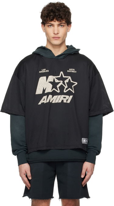 Dres AMIRI AMIRI MA Star Mesh Hoodie Čierna | AMJYHD1092, 0