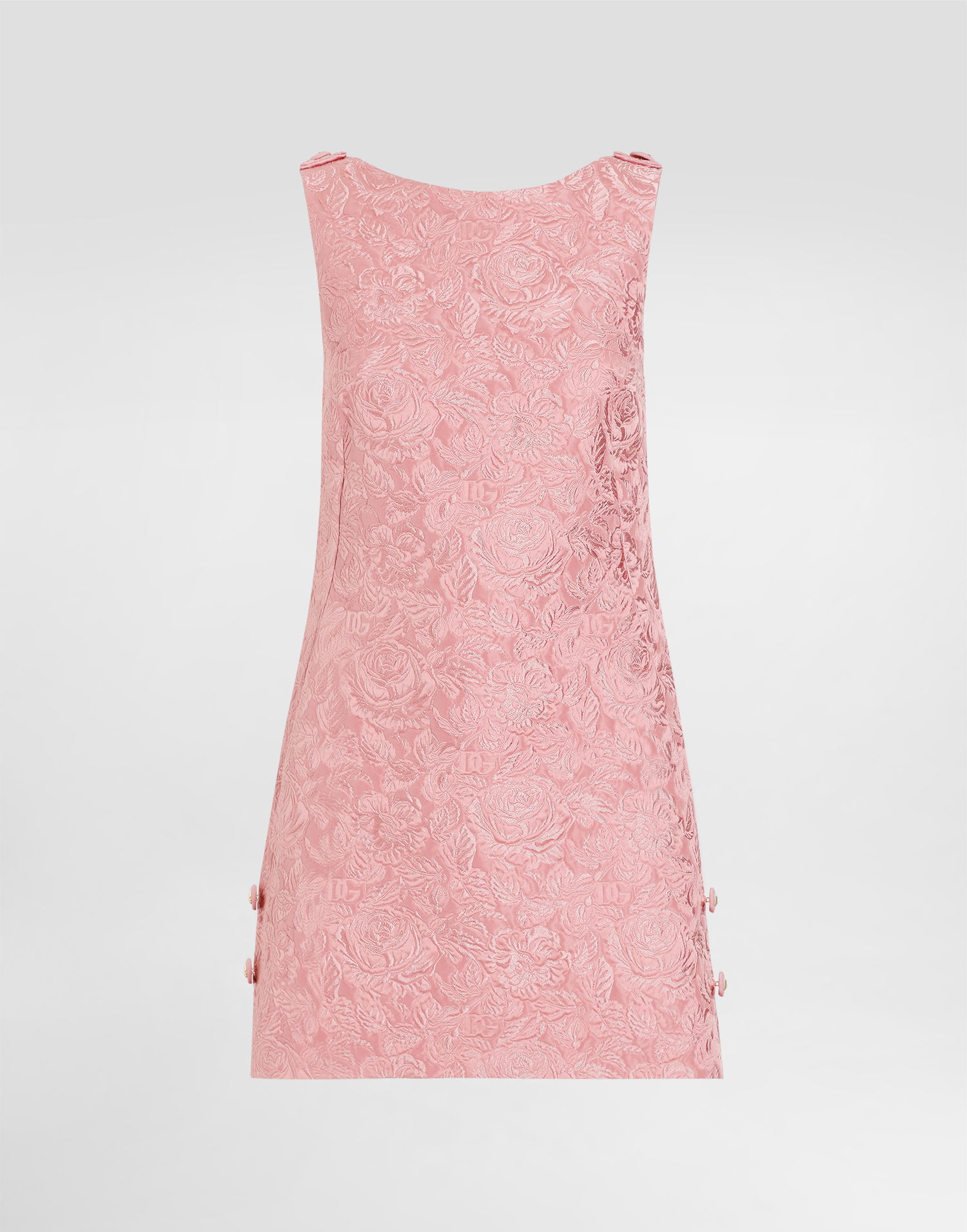 Šaty Dolce & Gabbana Dolce & Gabbana Floral Jacquard Sack Dress Ružová | F6TMLTHJMQKF0473, 0