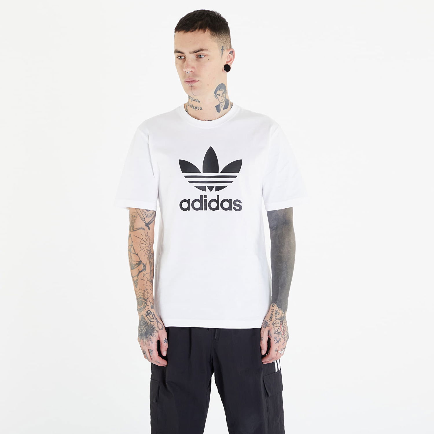 Tričko adidas Originals Men's adidas Trefoil Biela | IV5353, 0