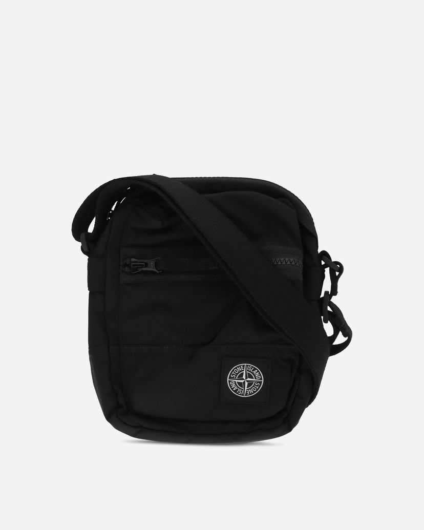 Taška cez rameno Stone Island Coated Nylon Metal Pouch Bag Čierna | L1S159200015S0251 V0029