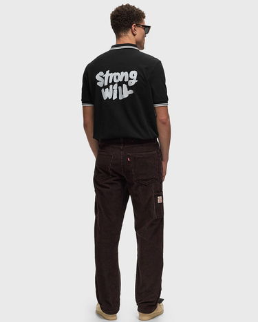 Polo tričko Comme des Garçons Back Print Polo Black Čierna | FN-T502-1, 1