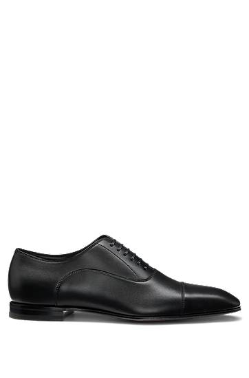 Oblečenie a doplnky BOSS BECKHAM x BOSS Polished Leather Oxford Shoes Čierna | 50546774, 1