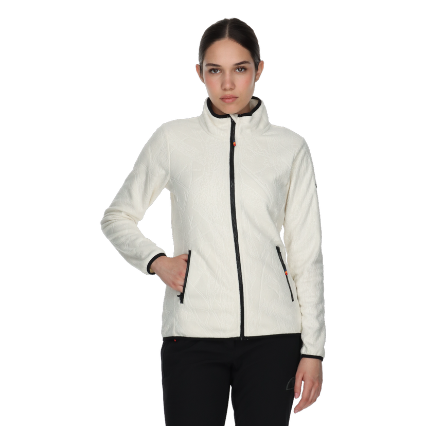 Bunda Ellesse Textured Stand Collar Full-Zip Fleece Jacket Biela | ELA243F612-92