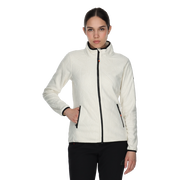 Textured Stand Collar Full-Zip Fleece Jacket