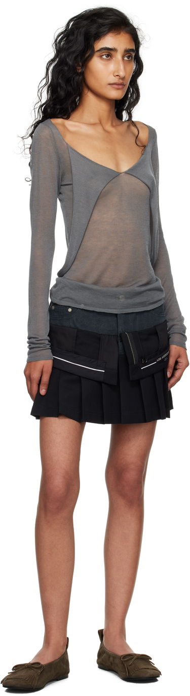 Sukňa Andersson Bell Andersson Bell Inside Out Pleated Miniskirt Čierna | apa844w, 3