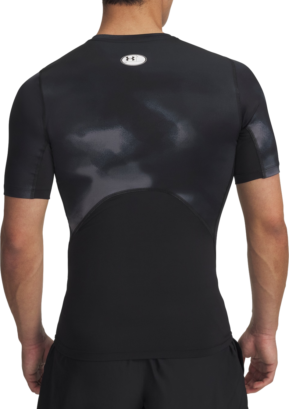 Tričko Under Armour Under Armour HG Armour Printed Short Sleeve T-Shirt Čierna | 1383321-003, 1