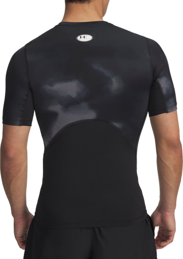 Tričko Under Armour Under Armour HG Armour Printed Short Sleeve T-Shirt Čierna | 1383321-003, 1