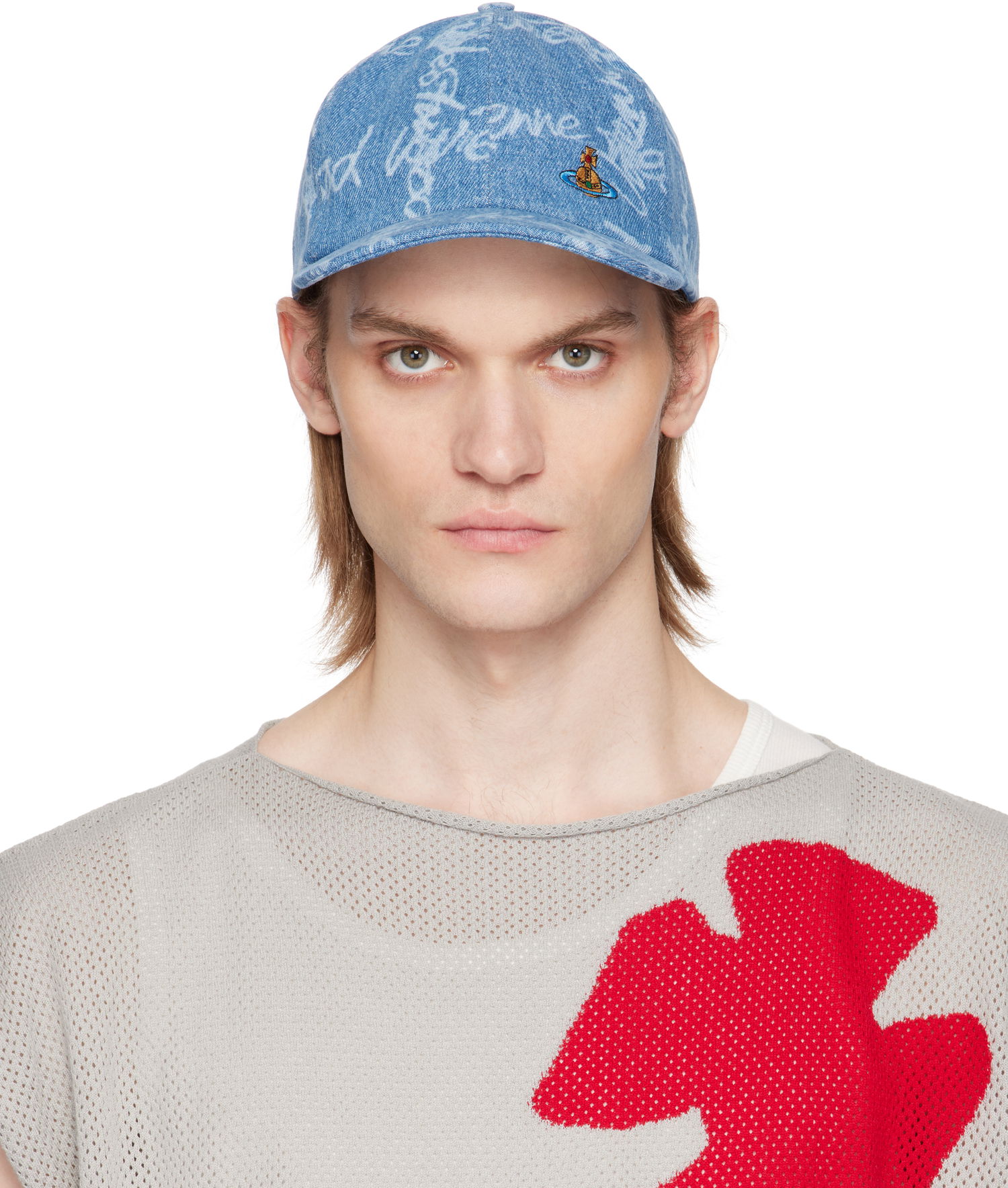 Šiltovka Vivienne Westwood Vivienne Westwood VW Grid Baseball Cap Modrá | 81020019-W014I-, 0